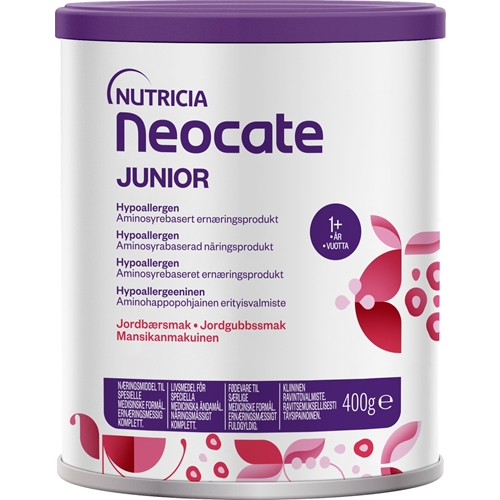 Neocate Junior kombinerat kosttillägg/sondnäring – 1x400g jordgubb