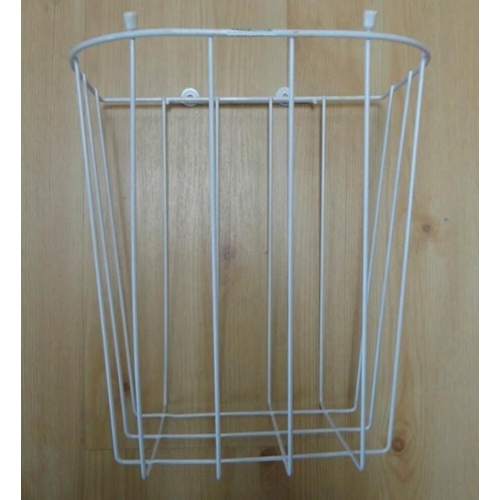 Sopkorg metall/plast vit – 28x20x30cm 12L väggmontage