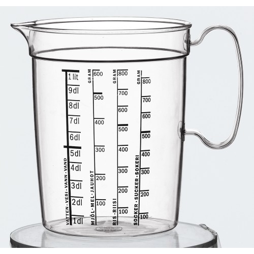Mätmått plast graderat – 1,0l