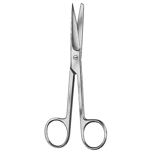 Šķēres ar asu galu/trubiņu – 14 cm