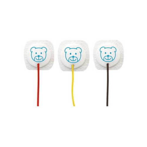 EKG elektrood Ambu WhiteSensor kiire geel – 22×22 mm kaabliga lastele – 300 tk