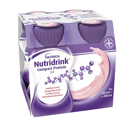 Nutridrink Compact Protein – 4x125ml Jordgubb – 4 st