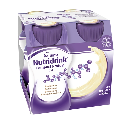 Nutridrink Compact Protein – 4x125ml Banan – 4 st