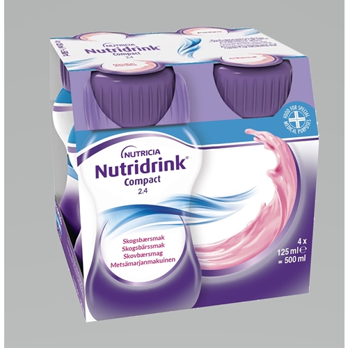 Nutridrink Compact – 4x125ml Skogsbär – 4 st
