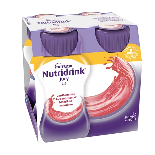 Nutridrink Jucy – 4x200ml Jordgubb – 4 st