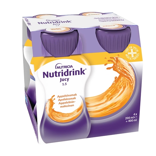 Nutridrink Jucy – 4x200ml Apelsin – 4 st