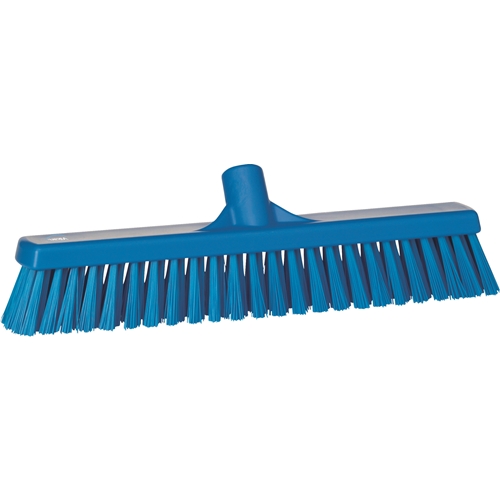 Sopbørste plastgreb Vikan – 410mm blå blød/hård