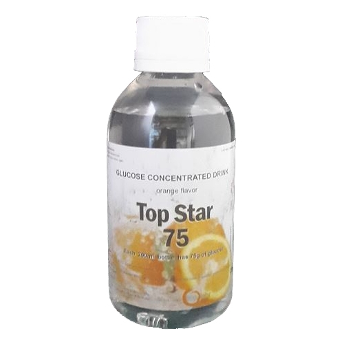 Glukosebelastningsdrik Top Star 75 – Appelsin uden farvestof 200ml