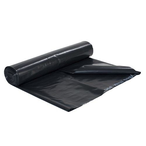 Jätesäkki LD-muovi biojätteelle – 60L 550×1050 70my musta – 25 kpl