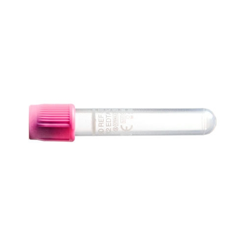 Vakuumrør BD Vacutainer gennemsigtig etiket – 5/4ml K2EDTA lilla – 100 stk