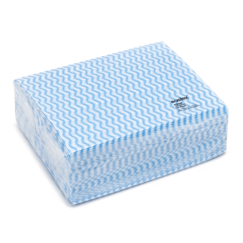Opvaskeklud EasiTex – 30x36cm blå perforeret – 55 stk