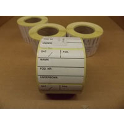 Etiket prøvetagning – 41x32mm 500stk/rle