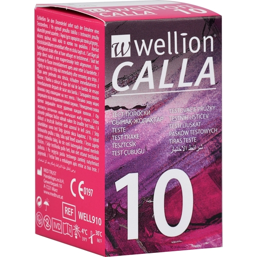 Testiliuska verensokeri – Wellion CALLA 1x10kpl – 10 kpl