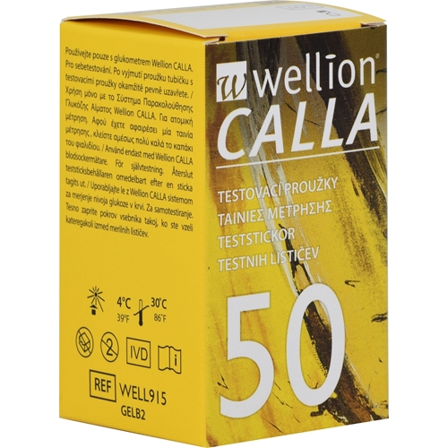 Testiliuska verensokeri – Wellion CALLA 1x50kpl – 50 kpl