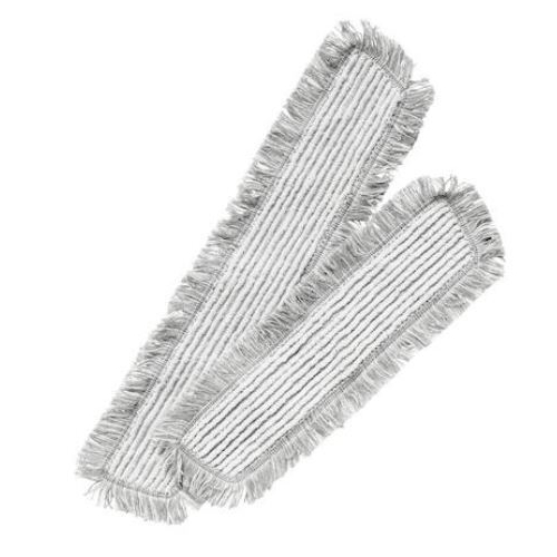 Mops sausai/mitrināšanai Glenta Ultra HD – 40cm pelēks/balts ar bārkstainu malu – 50 gab.