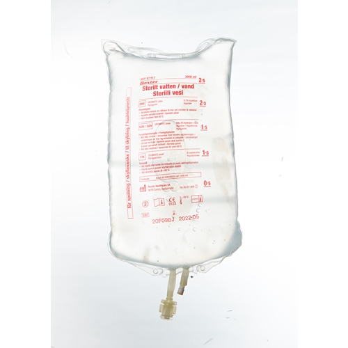 Sterils ūdens Uromatic – 3000 ml skalošanas šķidrums maisā – 4 gab.