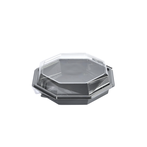APET-Kunststoffbox mit Deckel Octaview – 632 ml, 190 x 190 x 60 mm – 280 Stück