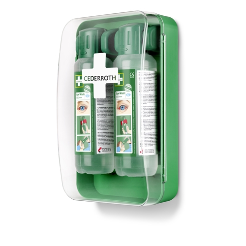 Cederroth akių plovimo spintelė – 500 ml x2 + ženklas