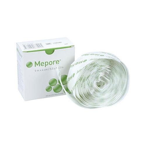 Plāksteris neausts Mepore – 4cmx5m rullis balts perforēts