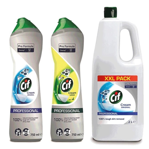 Tīrīšanas līdzeklis Cif Professional Krēms Citrons – 0,75L pH=11,0