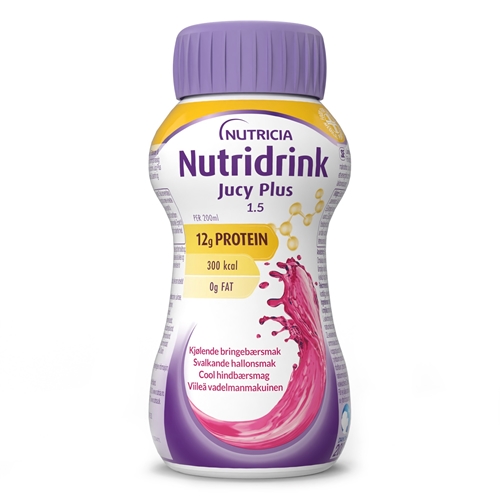 Nutridrink Jucy Plus – 4x200ml svalkande hallon – 4 st