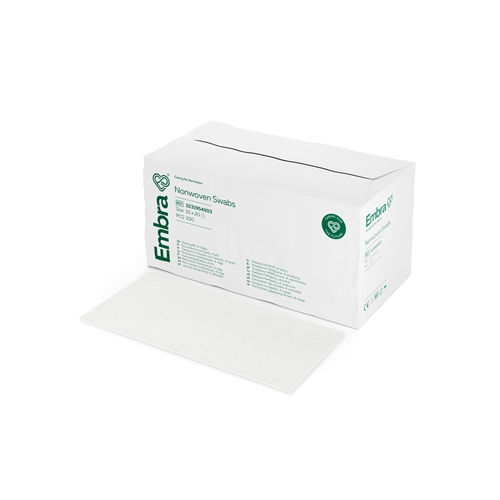 Kompress nonwoven 4L Embra – 10x20cm karton usteril – 100 stk