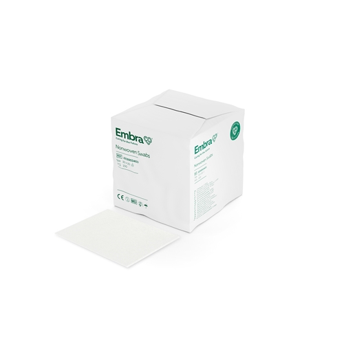 Kompress nonwoven 4L Embra – 10x10cm karton usteril – 100 stk