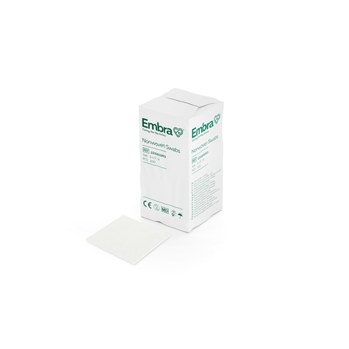 Kompress nonwoven 4L Embra – 5x5cm karton usteril – 100 stk