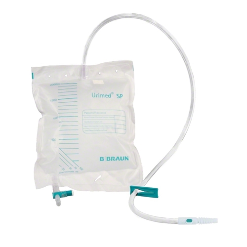 Urinpose tøm for skylledråbe Urimed SP – 2,0L 100cm nålefri prøveport – 50 stk