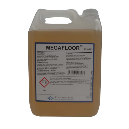 Grīdas tīrīšanas līdzeklis Megafloor – 5L bez smaržas