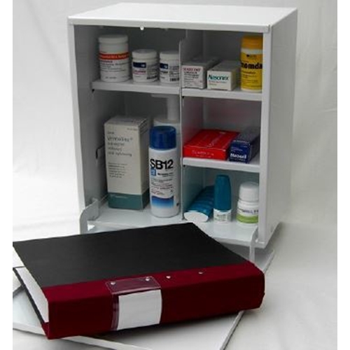 Medicinskåp Flexibel – 375x350x215mm dörr med lås – FYNDVARA