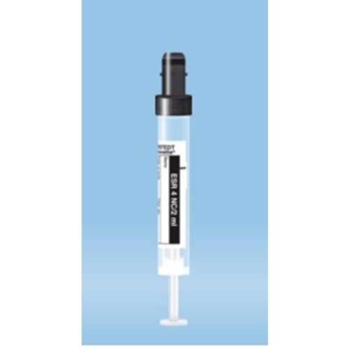 Vakuumrør plast S-Monovette – 2mL SR sort – 500 stk