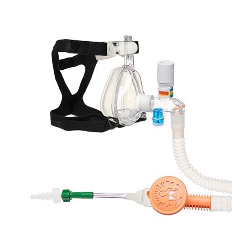 CPAP komplekts O2-MAX – L maska PEEP šļūtenes savienojums – 10 gab.