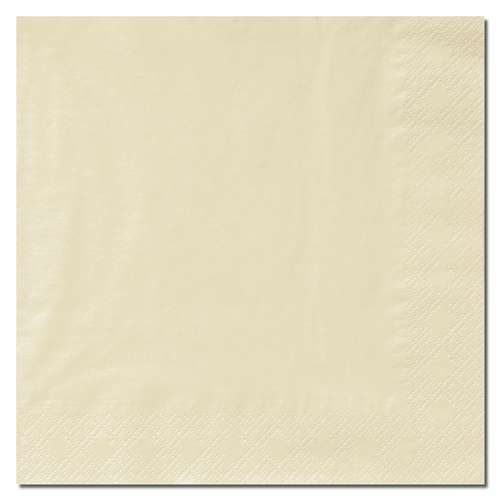 Salvetes 1/4 locījums 3 slāņi – 33x33cm vaniļas krāsa – 125 gab.