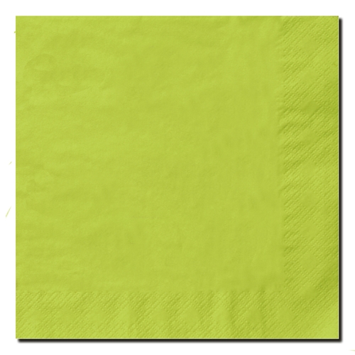 Salvetes 1/4 locījums 3 slāņi – 40x40cm kivi – 125 gab.