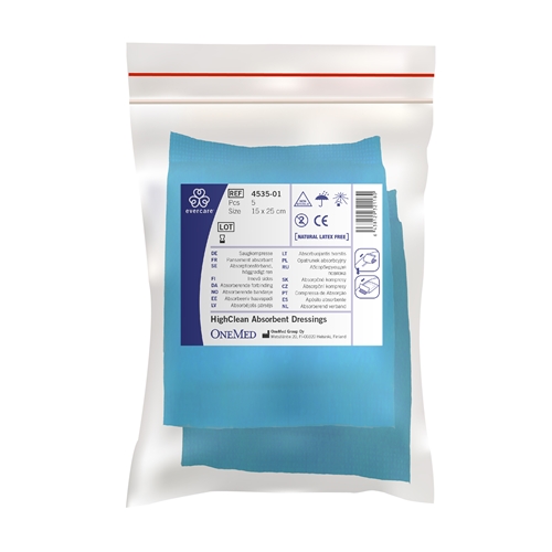 Absorberende forbinding evercare – 10x10cm HR – 10 stk