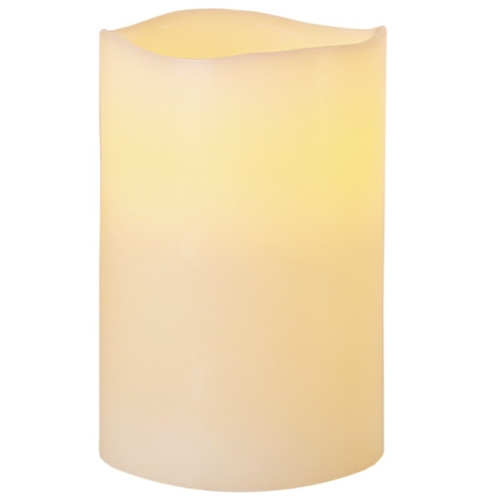 LED svece ar taimeri – Ø10x15cm balta