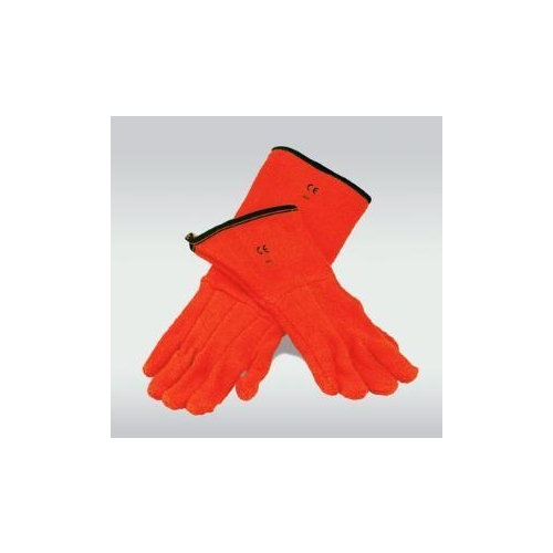 Beskyttelseshandske varmebestandig – 13x33cm orange frotté