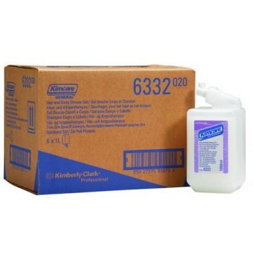 Šķidrās ziepes matiem un ķermenim 6332 – 1000ml ar smaržu Kimberly-Clark – 6 gab.