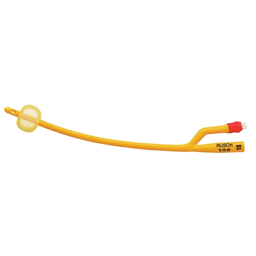 Katetrs 2-ceļu Rüsch Gold Silkolatex – 5-15ml ch22 40cm latekss Nel – 10 gab