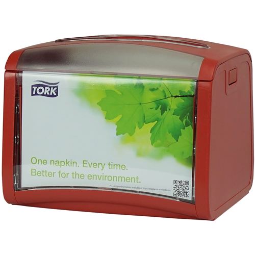 Dispenser servett Tork N4 – toppmatad röd
