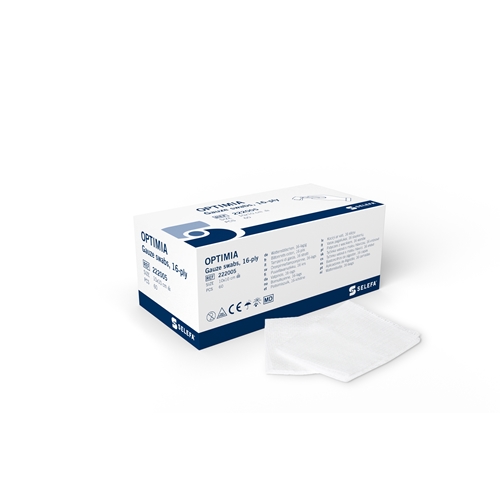 Kompressikangas 16L Selefa – 10x10cm annostelulaatikko, steriloimaton – 60 kpl