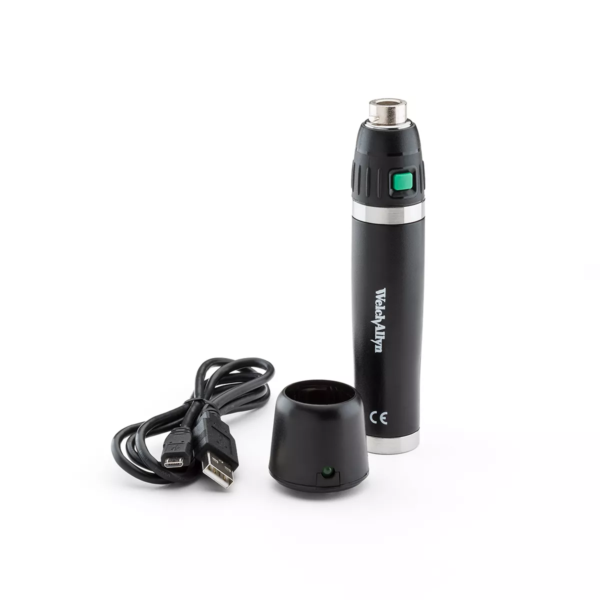 MacroView Plus LED Otoskops ar uzlādējamu rokturi – Pilns komplekts