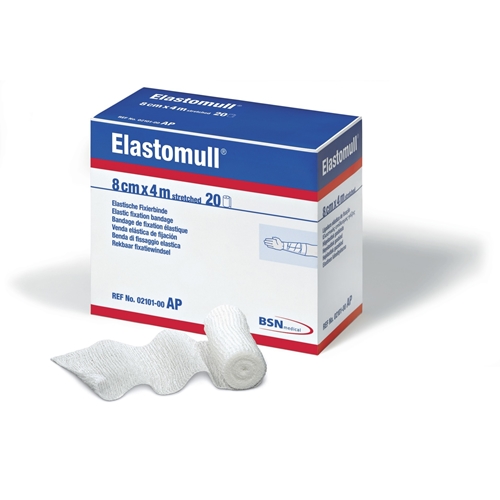 Fiksācijas saite viskoze Elastomull – 4cmx4m kokvilna/viskoze/PA – 20 gab.