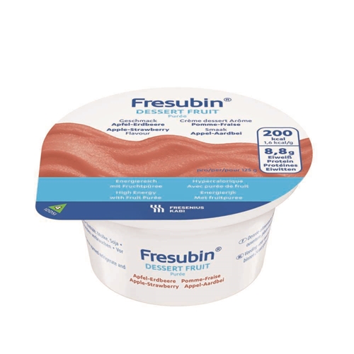 Fresubin dessert frugt – 4x125g æble jordbær – 4 stk