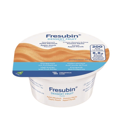 Fresubin dessert frugt – 4x125g æble fersken – 4 stk