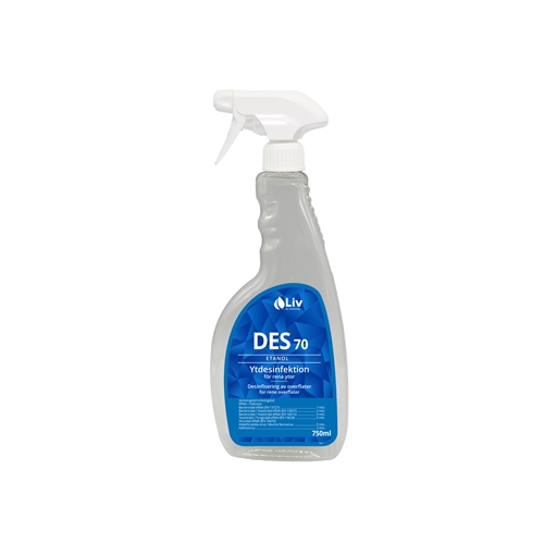 Dezinfekcijas līdzeklis LIV des – 750ml tīru virsmu izsmidzināmais flakons