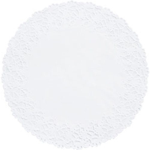 Speciālais papīrs apaļš – 25 cm balts ar rakstu – 250 gab.