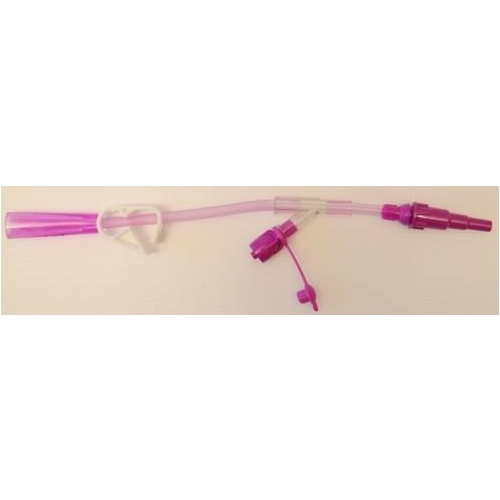 Forlængerslange med Y-port Nutrisafe 2 – 26 cm til konisk sprøjte og NS-sonde – 25 stk