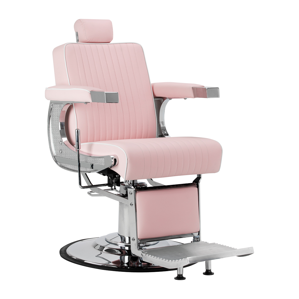 Gabbiano Visionerio frisørstol rosa kromramme